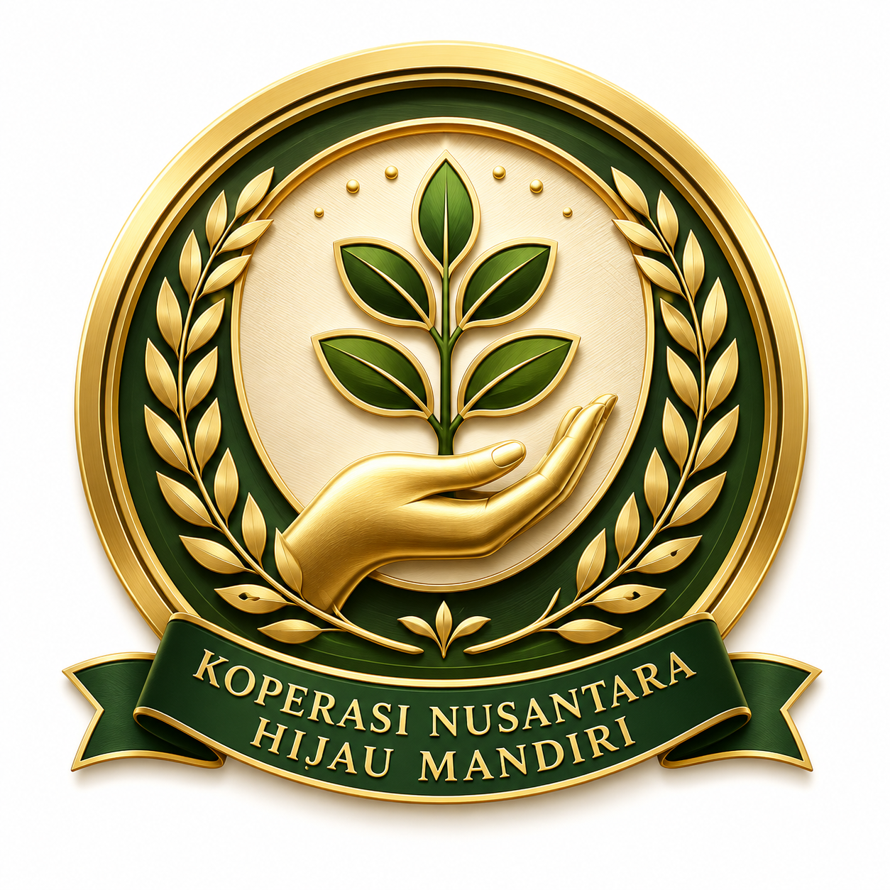 Logo Koperasi Nusantara Hijau Mandiri