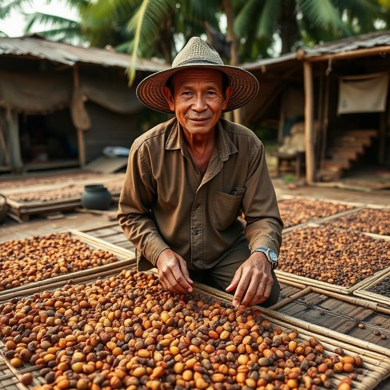Foto petani Mitra petani terverifikasi Bitecoa di kebun Kebun Rakyat Lonthoir, Banda Neira, Maluku